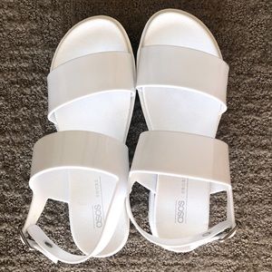 ASOS DESIGN Fadey chunky jelly flat sandals